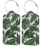 2 Pack Luggage Tag for Suitacase, Cute Unique Leather Suitcase Tags Identifiers with Privacy Name...