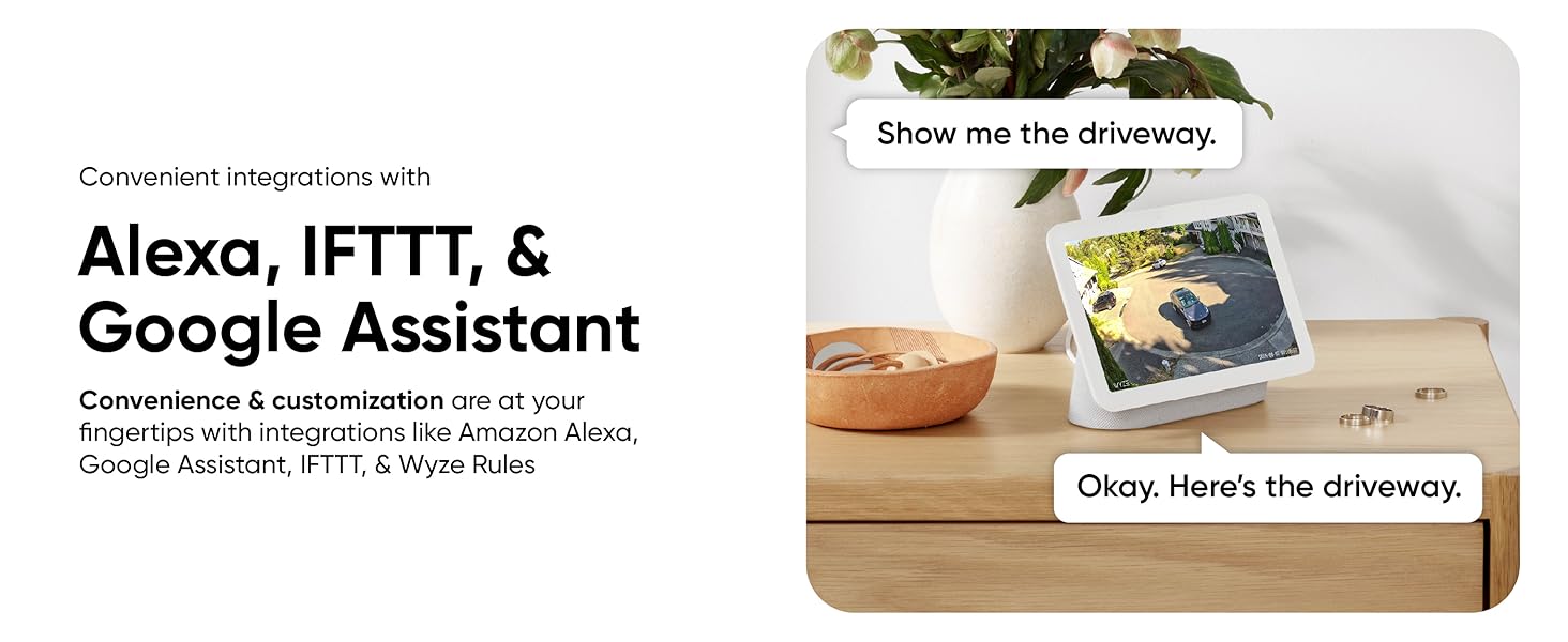 Wyze Cam Pan v4 Voice Assistants