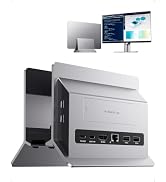 PULWTOP 11-in-1 Vertical USB-C Docking Station with M.2 NVME SSD Enclosure | 1*HDMI 4K@60Hz, Lapt...
