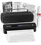 Itari M832 Portable Printer for Travel with Case and 4 Rolls Paper, Inkless Thermal Printer, Supp...