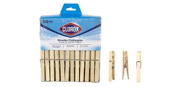 50 pack of wooden clothespins