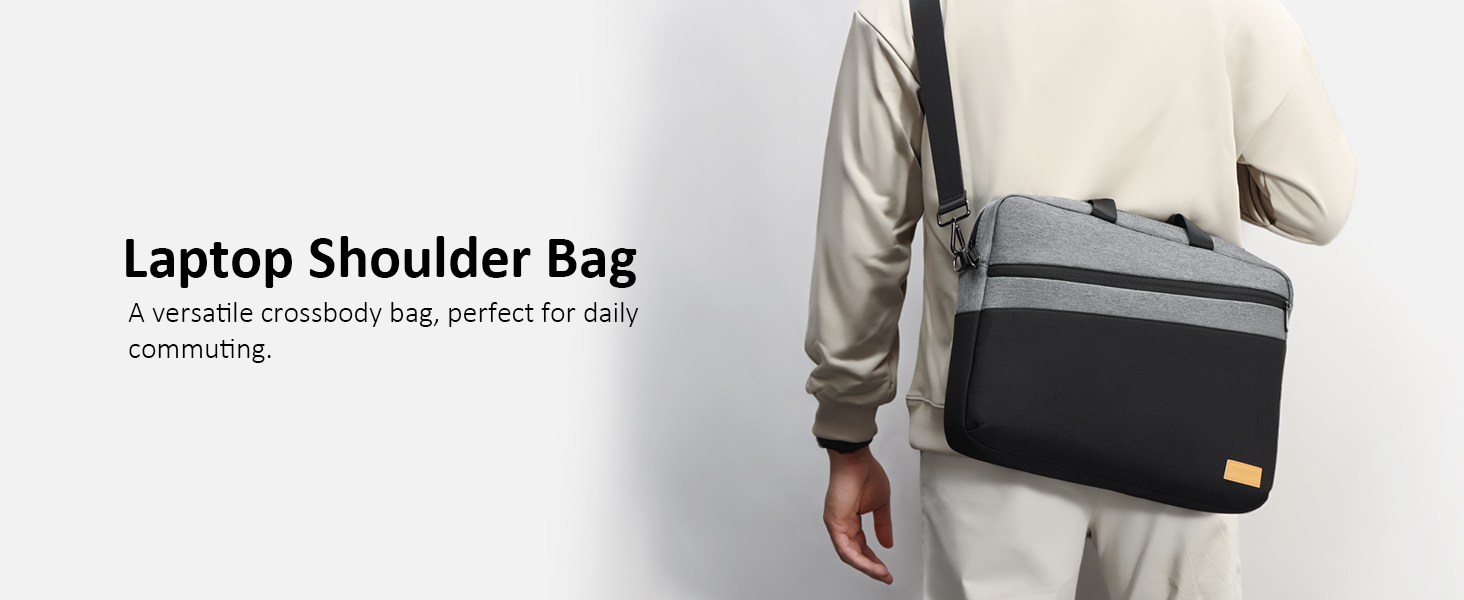 grey laptop bag