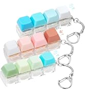 Keyboard Clicker Fidget, 3PCS Keyboard Fidget Toy Silent Clicker Fidget Keychain Clicky Keyboard ...