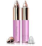 Mini Portable Painless Eyebrow Removal Trimmer for Women, Eyebrow Razor Epilator Pen,18K Gold-Pla...