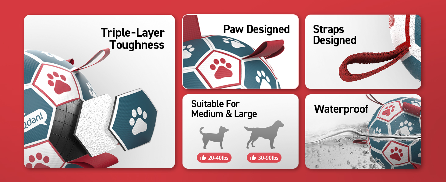 dog soccer ball for medium dogs