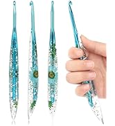 Coopay Crochet Hooks, 5mm Ergonomic Crochet Hook with Floral Plastic Grips, Stylish and Unique, I...