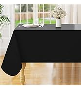 Smiry Rectangle Table Cloth 60x84 Inch, Waterproof Wipeable Vinyl Tablecloths Protector, Oil Spil...