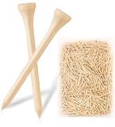 weyleity Bamboo Golf Tees 1000/500/250 PCS 2-3/4 & 3-1/4 inch Length | Bamboo Golf Tees, 7X Stron...