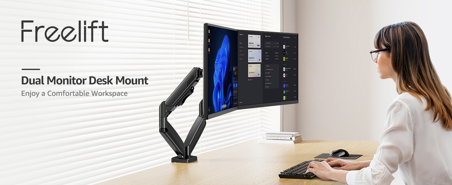 dual monitor stand