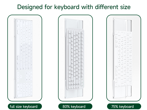 clear computer keyboard tray