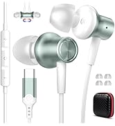 USB C Earbuds Wired for iPhone 17 16 16e 17e 17 Pro Max for Samsung Headphones Wired,Type C Earph...