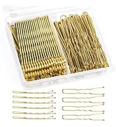 Teenitor 100Pcs Blonde Bobby Pins, Bobby Pins Blonde Gold Hair Pins, Gold Hair Pins for Women 2inch