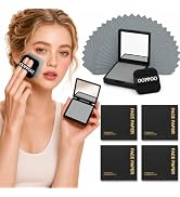 Oil Blotting Sheets for Face, 500 Pcs Blotting Papers for face with Mirror, Puff and Refill Pack,...