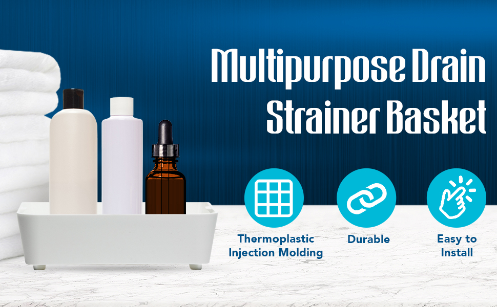 Keeps Drains Clear of Unwanted Debris Multipurpose Floor Sink Drain Strainer Basket Ideal Kitchen