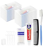 Disposable Toiletry Amenities, Travel Size Toiletries Kits, Personal Hygiene Supplies for Homeles...