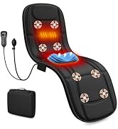 comrelax Full Body Massage Mat with Heat, Vibration Massage Mattress Pad with Lumbar Support Cush...