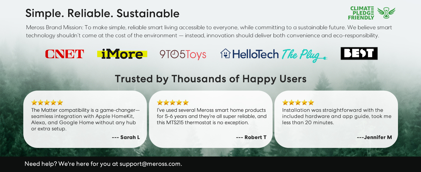 Meross smart thermostat