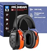 PROHEAR 033 2.0 Upgraded Bluetooth Hearing Protection AM FM Radio Headphones - 31SNR Noise Reduct...