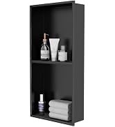 dancrul Stainless Steel Shower Niche, 24" X 12" Recessed Shower Shelf, Ready to Tile Niche for Ba...