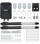 CO-Z Automatic Dual Swing Gate Opener Kit, Electric Gate Opener for Doors up to 880lb 20ft, Drive...