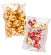 YunKo 100PACK Self Sealing Cellophane Bags Clear Cookie Bags for Gift Giving Treat bags for Packa...