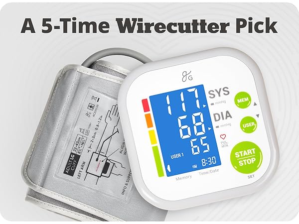greater good blood pressure monitor with cuff wirecutter multiple picks