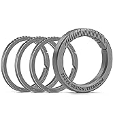 TISUR Key Rings for Keychains ,Carabiner Keychain Ring Titanium Key Rings Heavy Duty Round Split ...