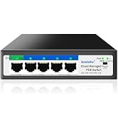 5-Port Ethernet PoE Switch (4 PoE Ports, 1 Uplink) with Extend Function, Easy Smart Managed Ether...