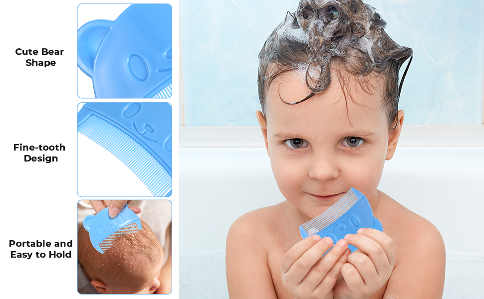 2Pcs Baby Hair Combs