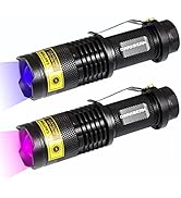 DARKBEAM UV 365nm and 395nm light wood's lamp Blacklight Ultraviolet Flashlight LED Portable Mini...