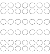 Jepeux 400Pcs 7mm Silver Open Jump Ring, Used for Key Chain, Jewelry Making, Necklace Maintenance...