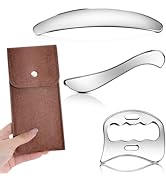 3-in-1 Stainless Steel Gua Sha Muscle Scraper Tool, IASTM Tools, Myofascial Scraping Tools for Ph...