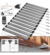 EBD LED Under Cabinet Lights Hardwired Built-in Adjustable Cable 12 Pcs Midway Input Under Counte...