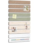 DOLLAR BOSS Felt Bulletin Board 10-Pack 13''x2'', Small Cork Boards for Walls Alternative, Felt S...