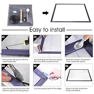 Gray screen step of use