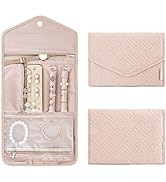 BAGSMART Travel Jewelry Organizer Roll Foldable Jewelry Case for Journey-Rings, Necklaces, Bracel...