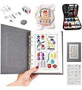 Vipxsa Embroidery Stitch Book Kit for Beginners, 138 Patterns with Embroidery Hoop & 87 PCS Tools...