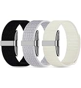 Polyjoy 3-Pack Nylon Loop Sport Replacement Bands Compatible with Hume Health Band, Soft Breathab...
