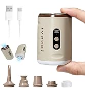 IVOODi Portable Air Pump for Inflatables – Ultra Fast Electric Air Pump with 5 Nozzles, Camping L...