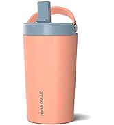Hydrapeak Junior 14oz Insulated Kids Water Bottle with Straw Lid - Stainless Steel Double Walled ...