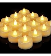 merrynights LED Candles, 12 Pack Tea Lights with Timer, Flameless Tea Lights Candle Battery Opera...