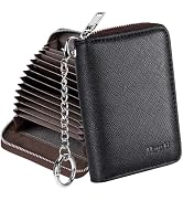 Mayski Credit Card Holder, Zipper Credit Card Wallet for Women, Small Accordion Card Cases Holder...