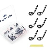 FishTrip Micro Rod Tips Repair Kit - 30pcs Baitcasting Rods Fishing Rod Tip Guides Replacement Ki...