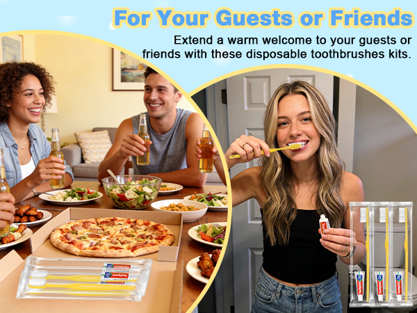Disposable Toothbrushes with Toothpaste