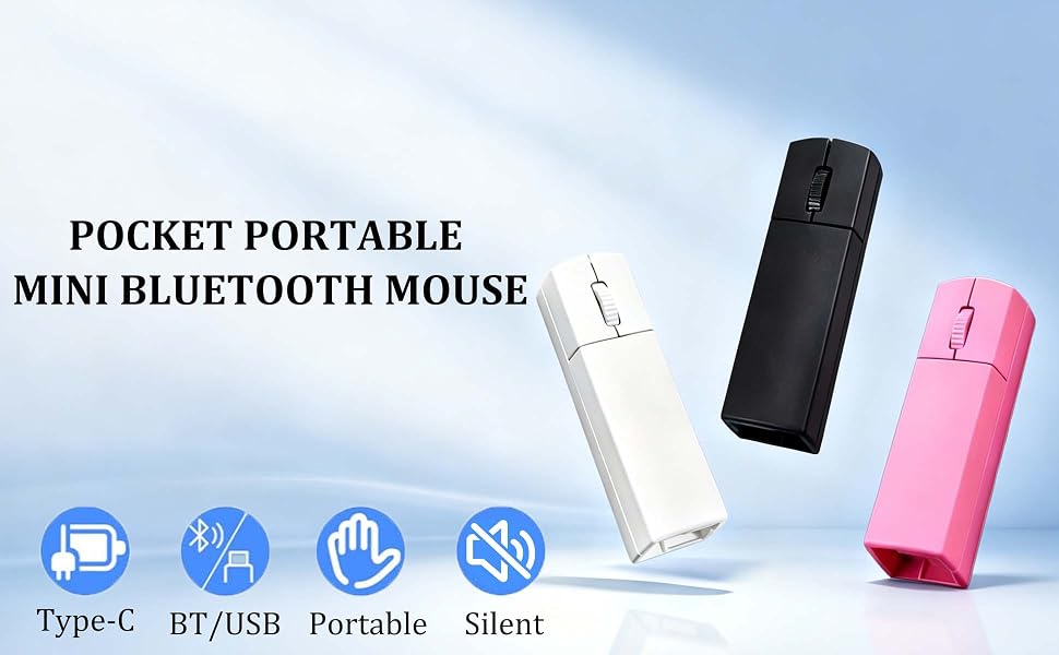 pocket portanle mini bluetooth mouse