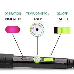 operation control knob showcase for the YIHUA 947-III soldering iron