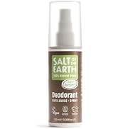 Salt of the Earth - Refillable Natural Deodorant Spray - 100% Natural Origin Ingredients - Vegan,...