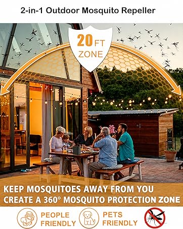 2-in-1 Mosquito Repellent Outdoor Patio