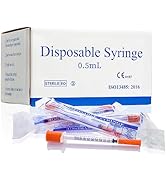 U-100 0.5cc/ml 30 Gauge 5/16" Syringe, Individually Packed 100 PACK
