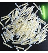 WNHNO 100-Pack Fishing Float Light Sticks - 3mm Fluorescent Glow Sticks for Dark Conditions | Bri...
